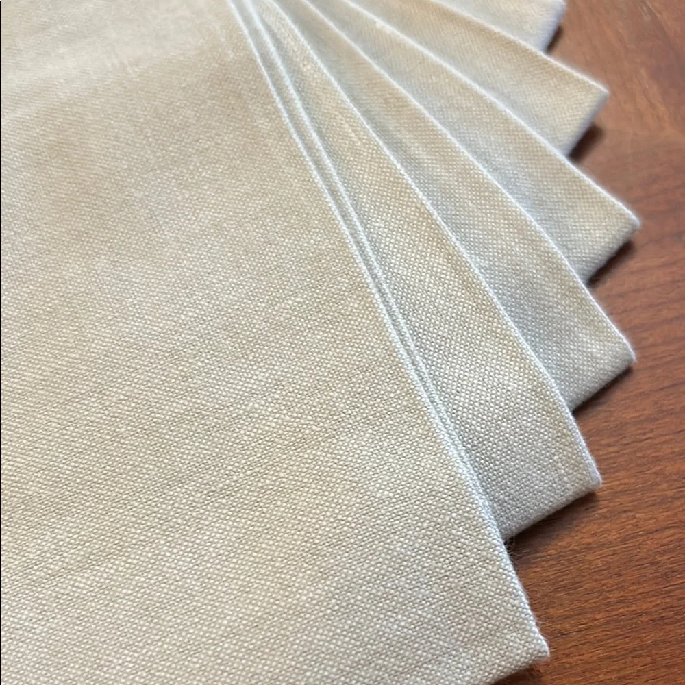 Set of 6 Taupe Cloth Napkins
